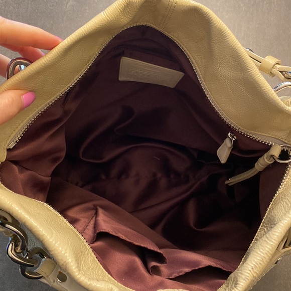 Coach Ivory Patent Shoulder Bag - Picture 6 of 11